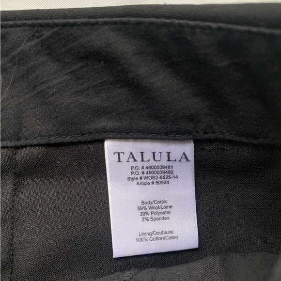 Talula Black Crossfront Skort - Black Size 0 - Picture 7 of 8